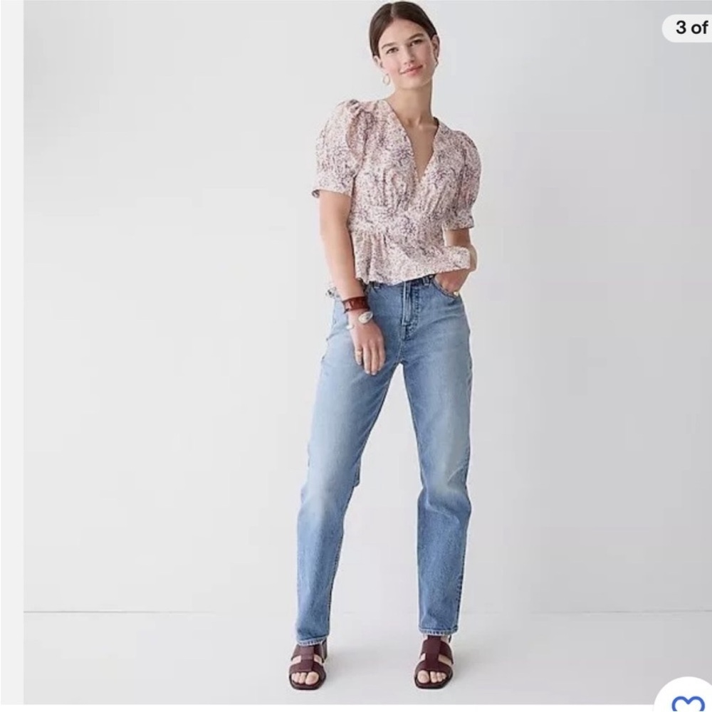 J. Crew High-rise '90s classic straight jean in Hiker wash size 29